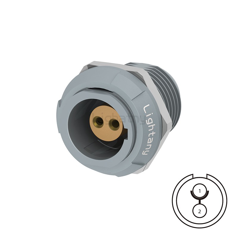 PKG.M0.2GL.NG双螺母插座 PCB直插板 推拉自锁