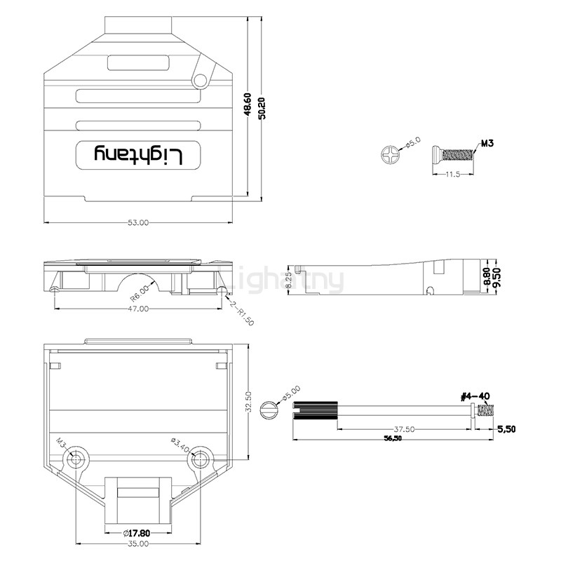 1657-25P-D-SUB金属外壳-直出线4~12mm