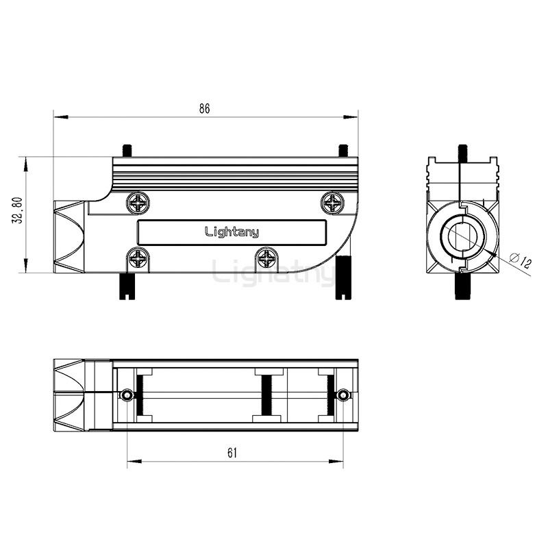 1745-50P-D-SUB金属外壳-弯出线4~12mm