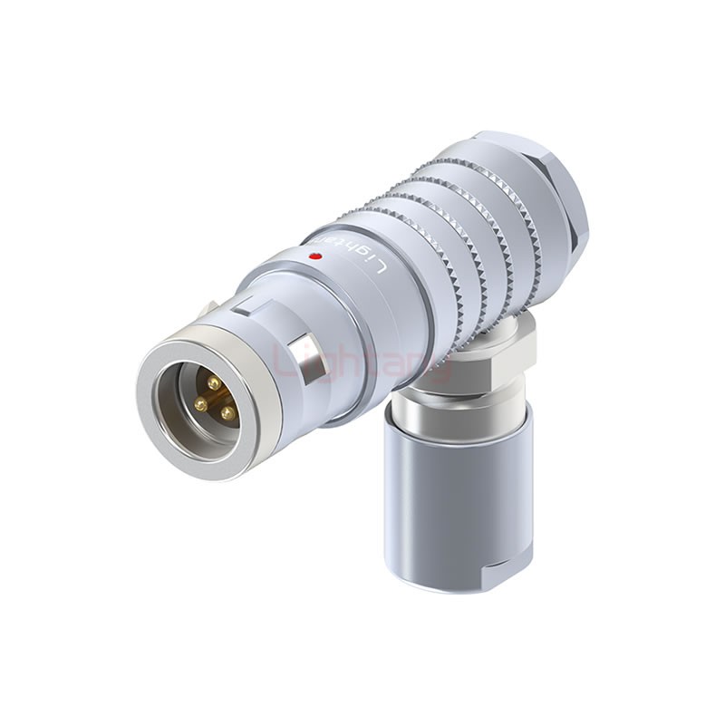 FHG.1K.003.CLAC25推拉自锁弯式插头