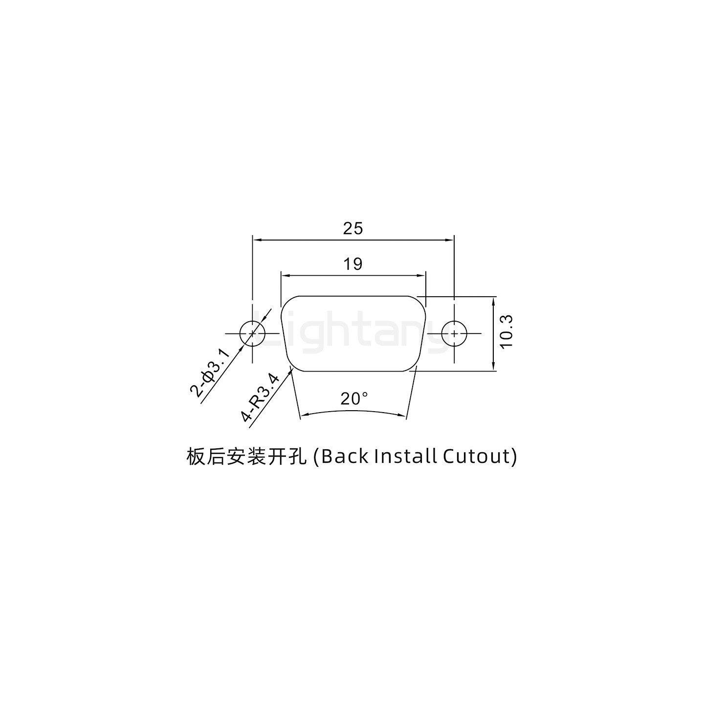 防水DB9 公 焊线式 锁螺丝 车针